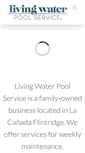 Mobile Screenshot of livingwaterpoolservice.com